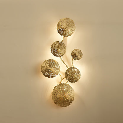 Stainless Steel Lotus Leaf Wall Sconce