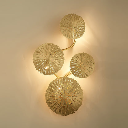 Stainless Steel Lotus Leaf Wall Sconce