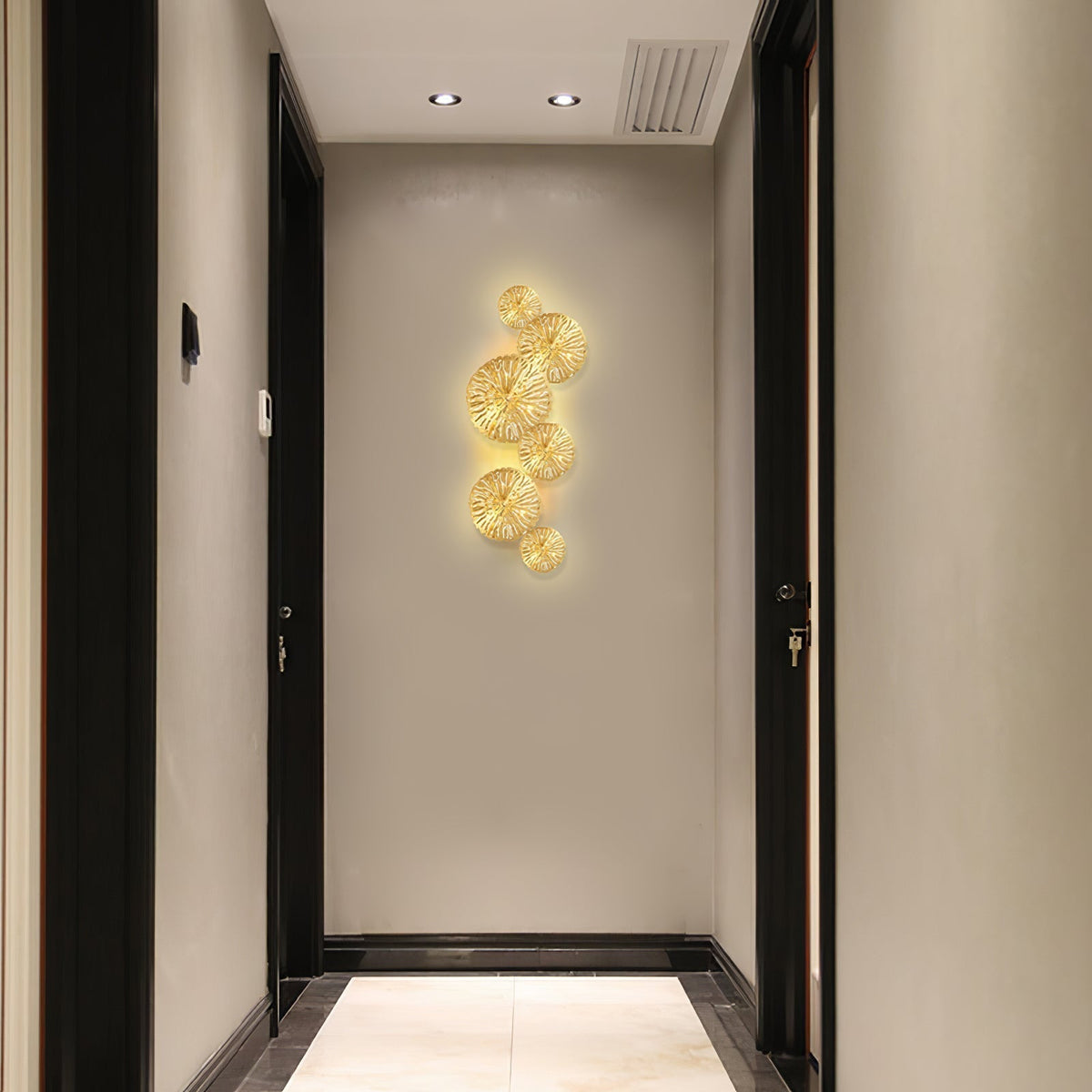 Stainless Steel Lotus Leaf Wall Sconce