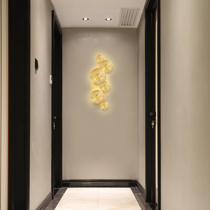 Stainless Steel Lotus Leaf Wall Sconce