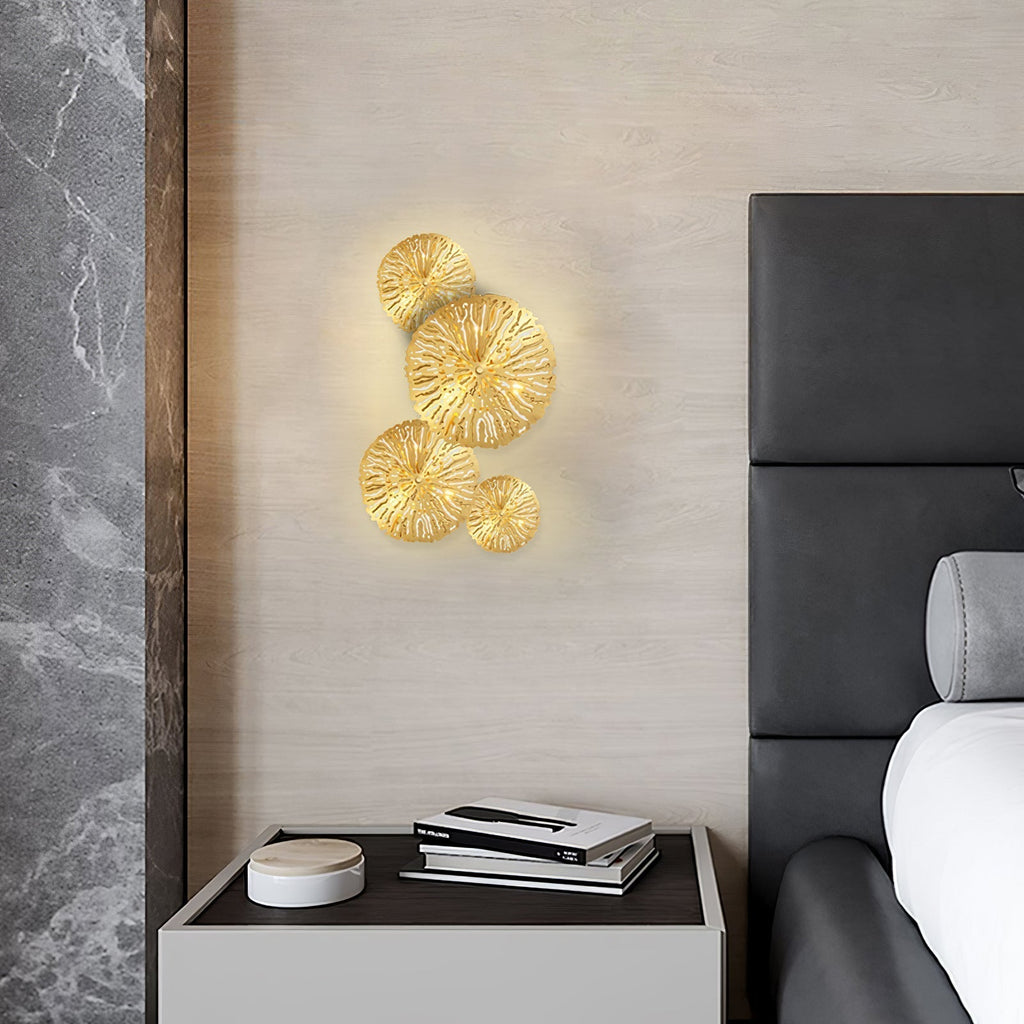 Stainless Steel Lotus Leaf Wall Sconce