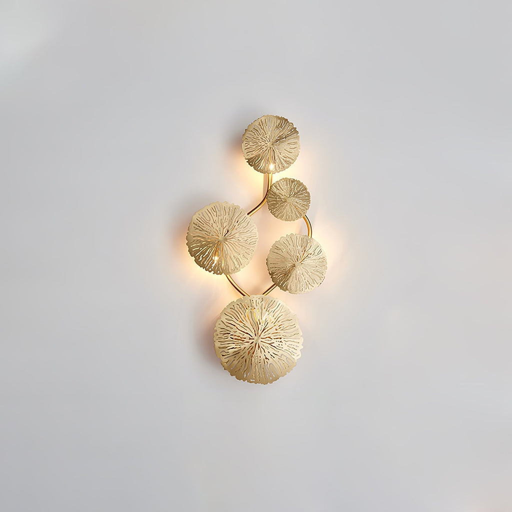 Stainless Steel Lotus Leaf Wall Sconce