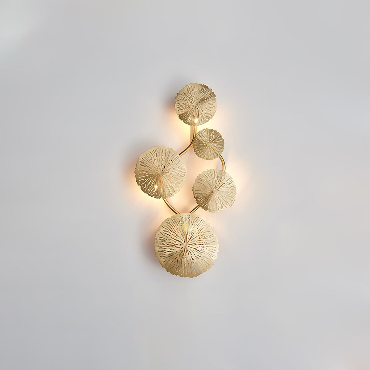 Stainless Steel Lotus Leaf Wall Sconce