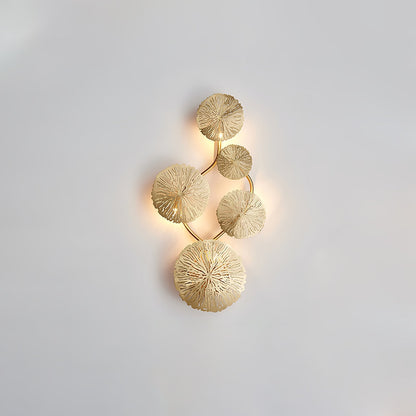 Stainless Steel Lotus Leaf Wall Sconce