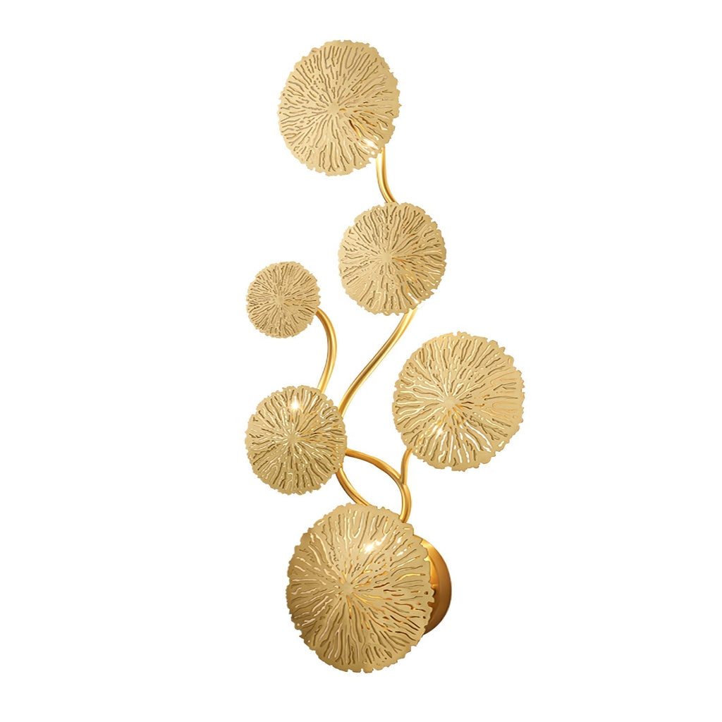 Stainless Steel Lotus Leaf Wall Sconce