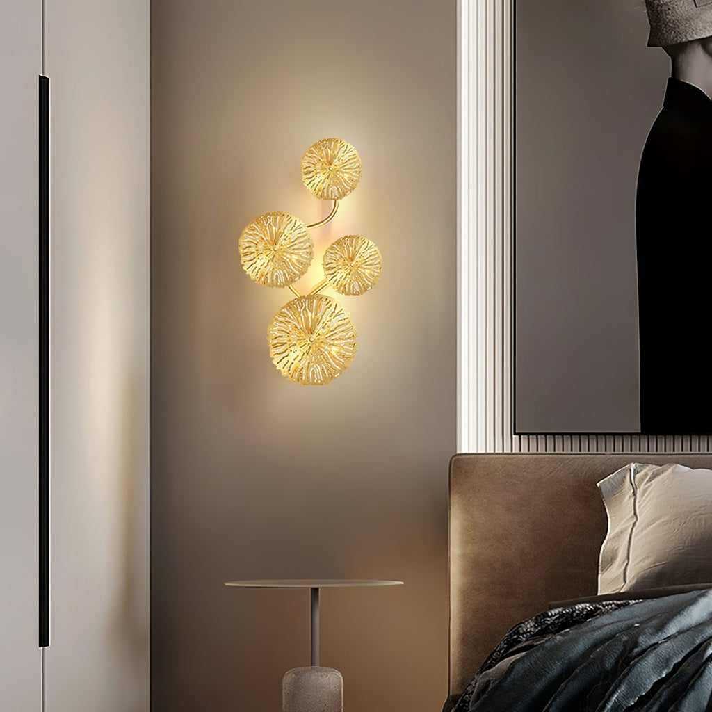 Stainless Steel Lotus Leaf Wall Sconce