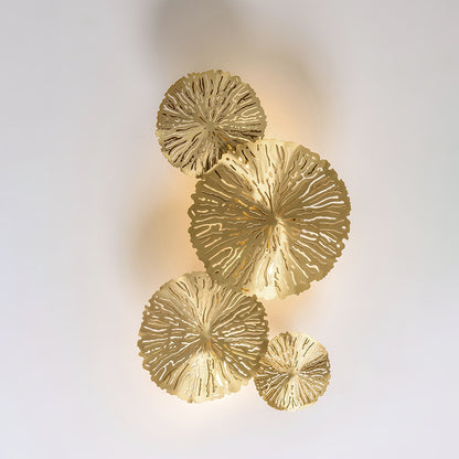 Stainless Steel Lotus Leaf Wall Sconce