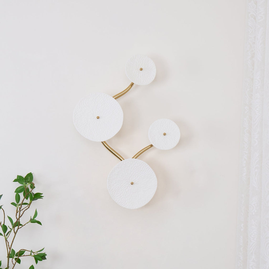 Lotus Petal Ceramic Serene Wall Light