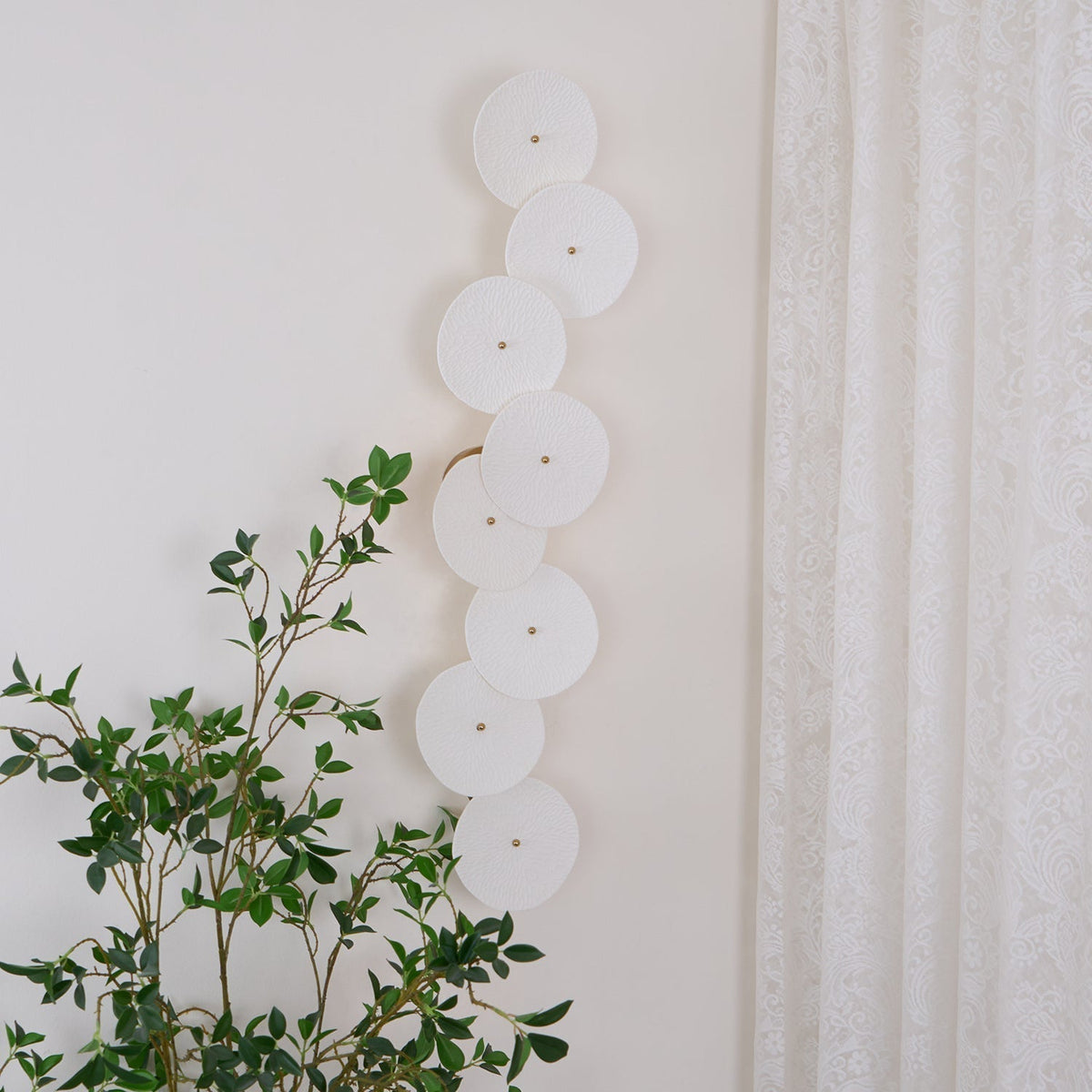 Lotus Petal Ceramic Serene Wall Light