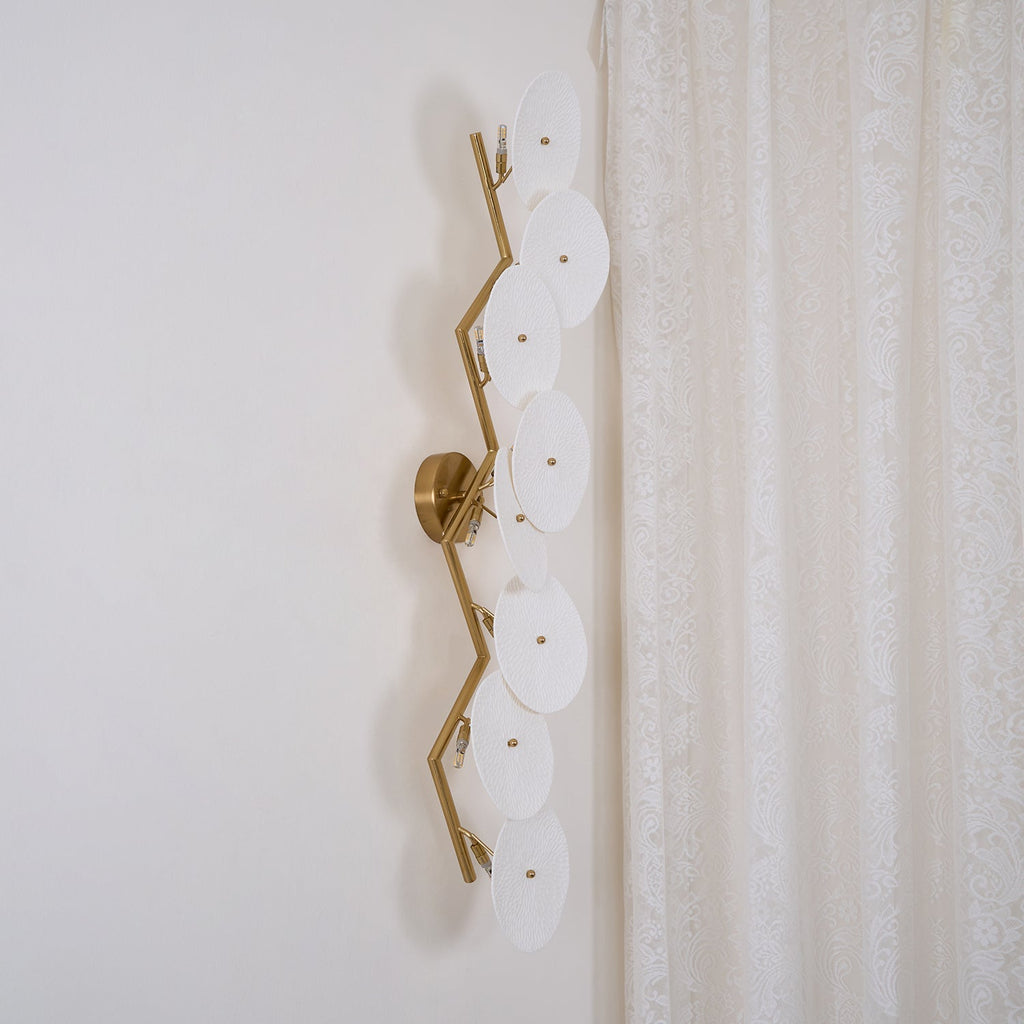 Lotus Petal Ceramic Serene Wall Light
