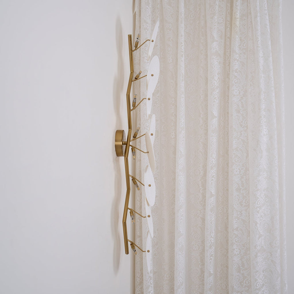 Lotus Petal Ceramic Serene Wall Light