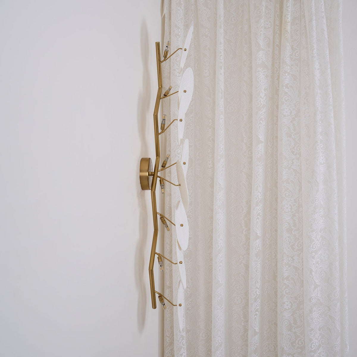 Lotus Petal Ceramic Serene Wall Light