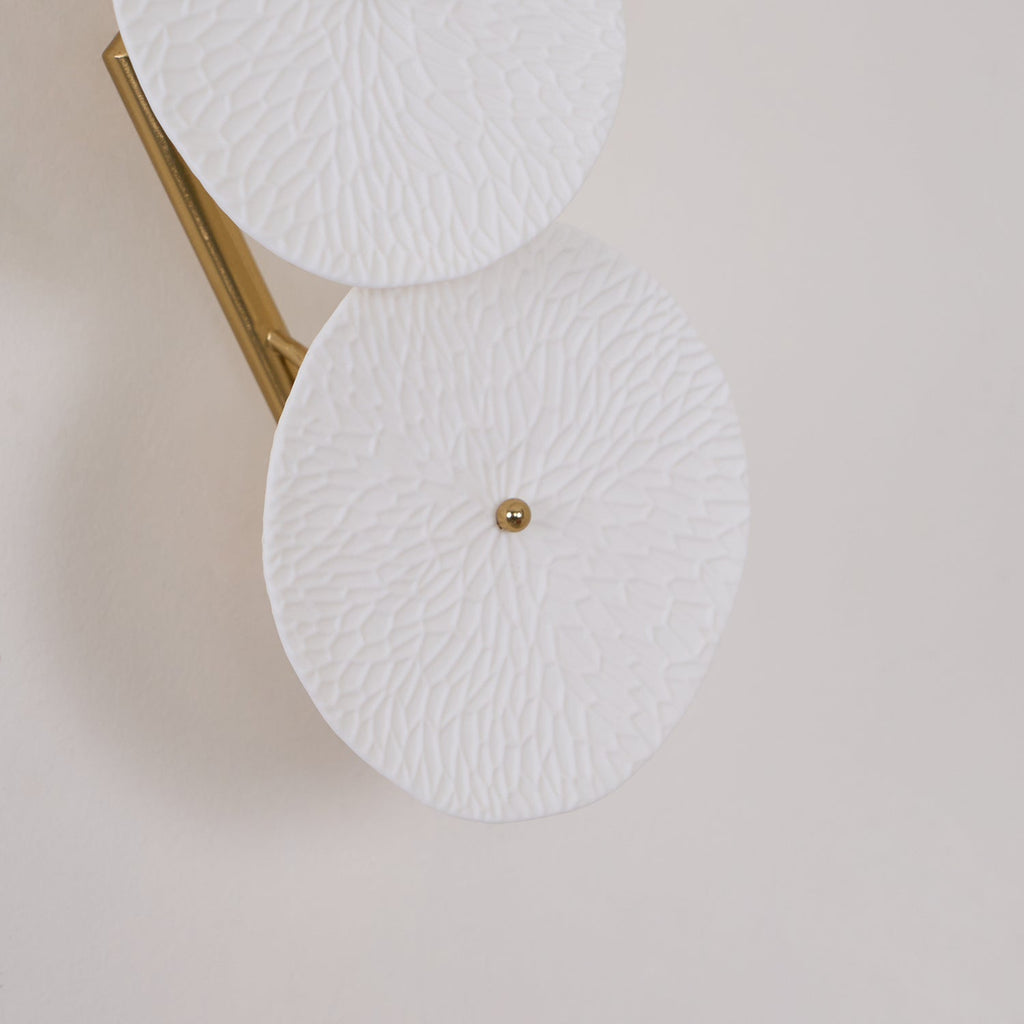 Lotus Petal Ceramic Serene Wall Light