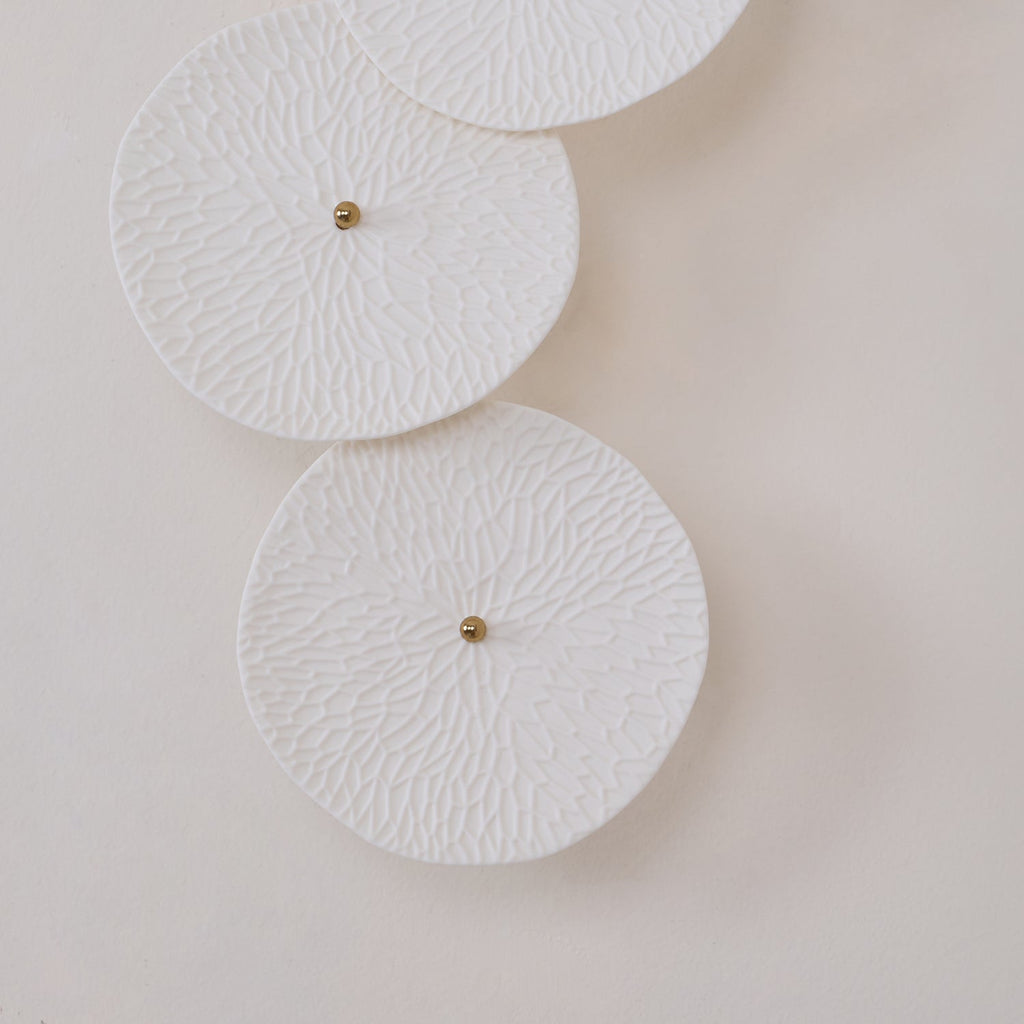 Lotus Petal Ceramic Serene Wall Light