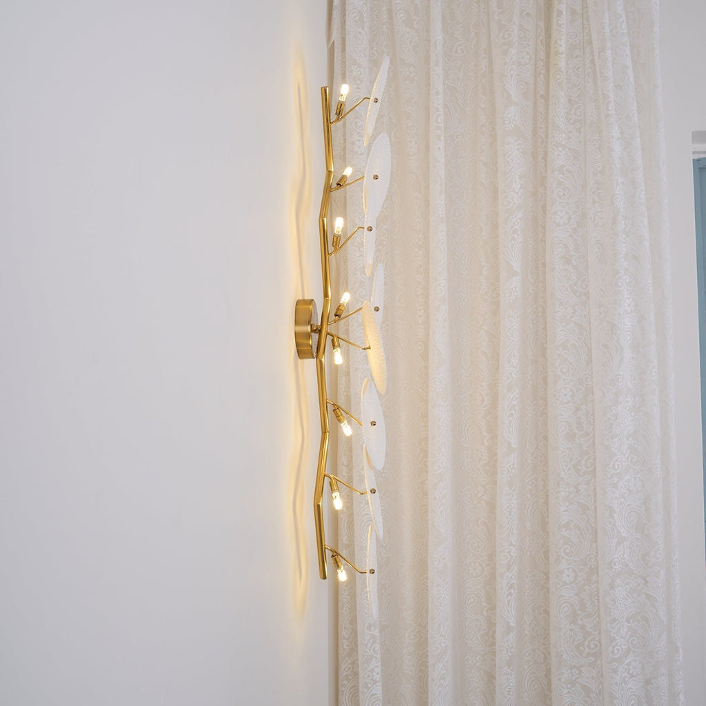 Lotus Petal Ceramic Serene Wall Light
