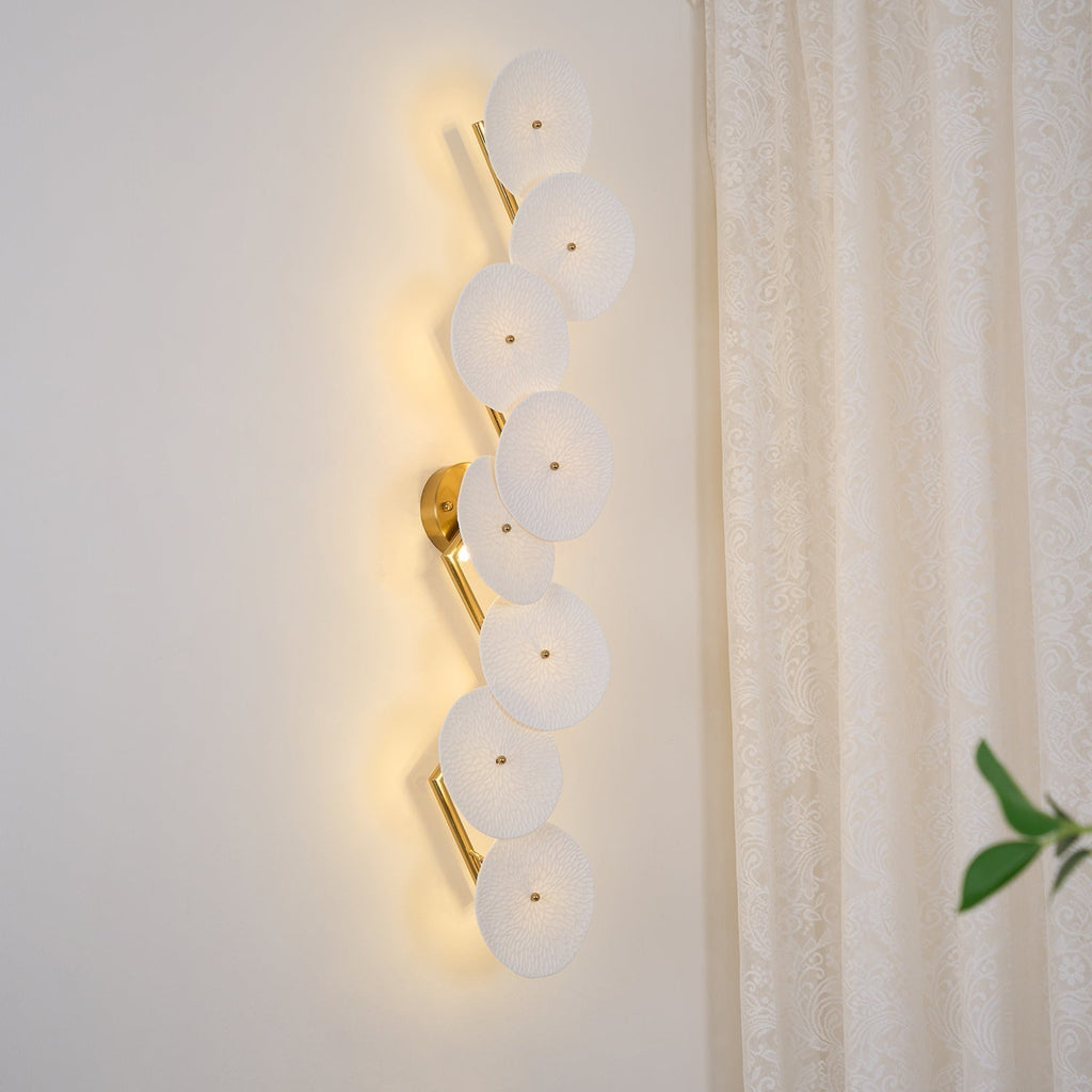 Lotus Petal Ceramic Serene Wall Light