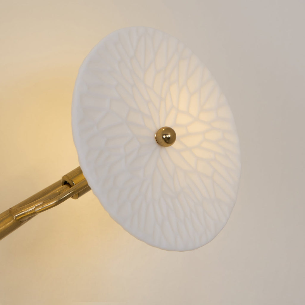 Lotus Petal Ceramic Serene Wall Light