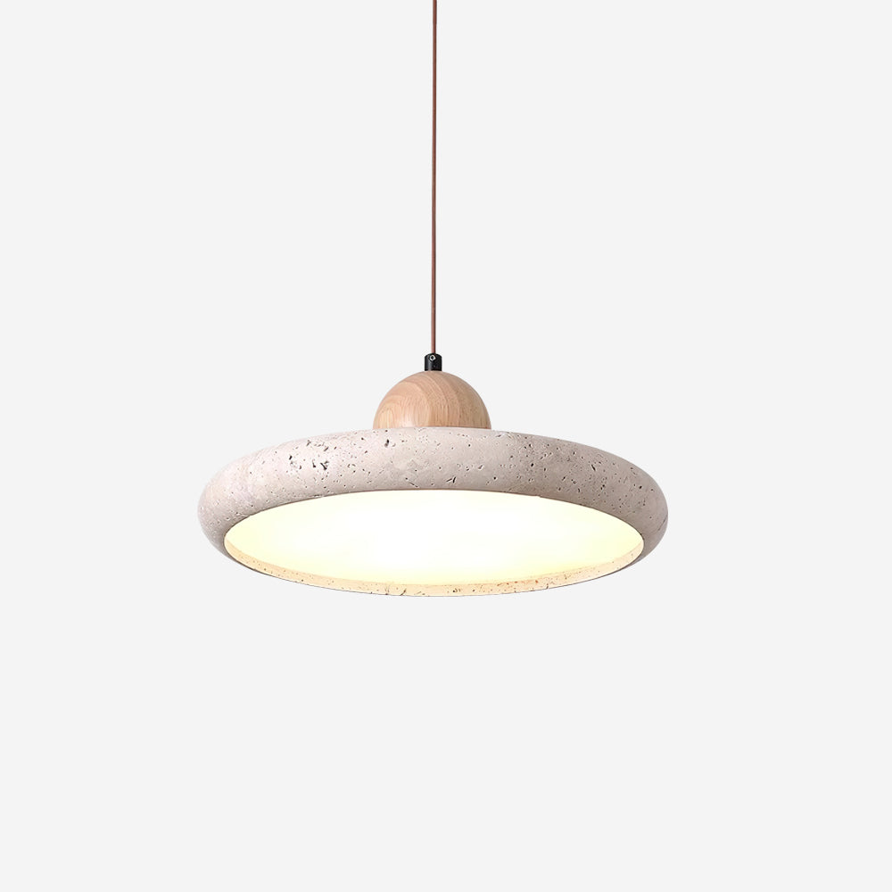 Integrated LED Travertine Lydia Pendant Light