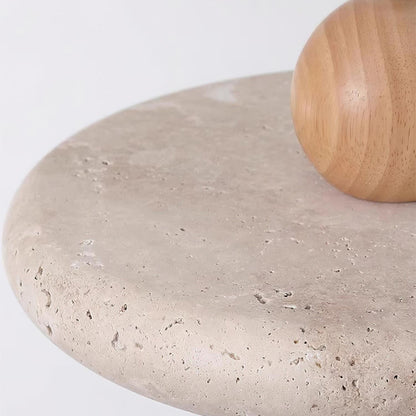 Integrated LED Travertine Lydia Pendant Light