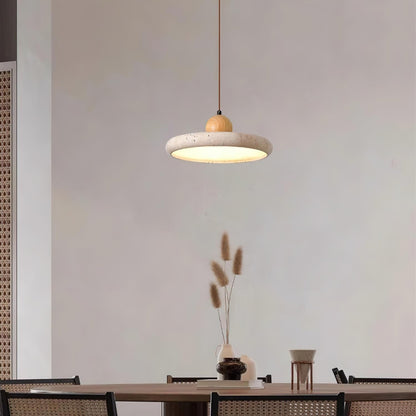 Integrated LED Travertine Lydia Pendant Light