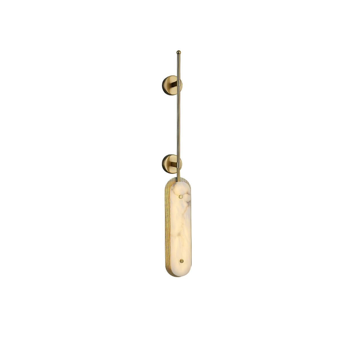 Warm Ambience Vertical Alabaster Pendant Light