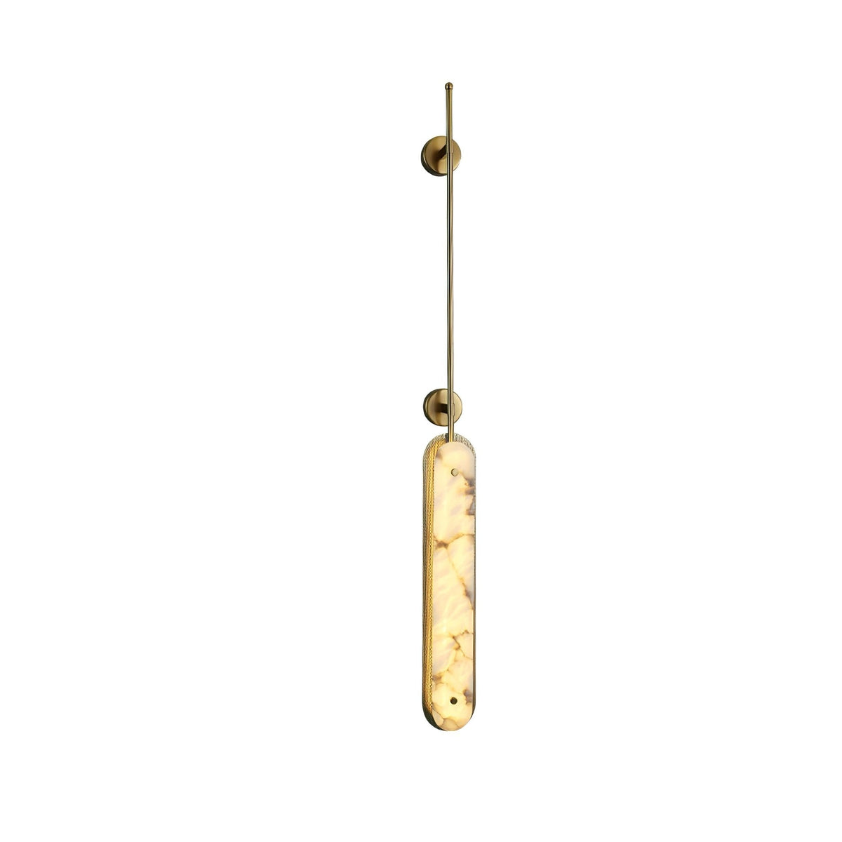 Warm Ambience Vertical Alabaster Pendant Light