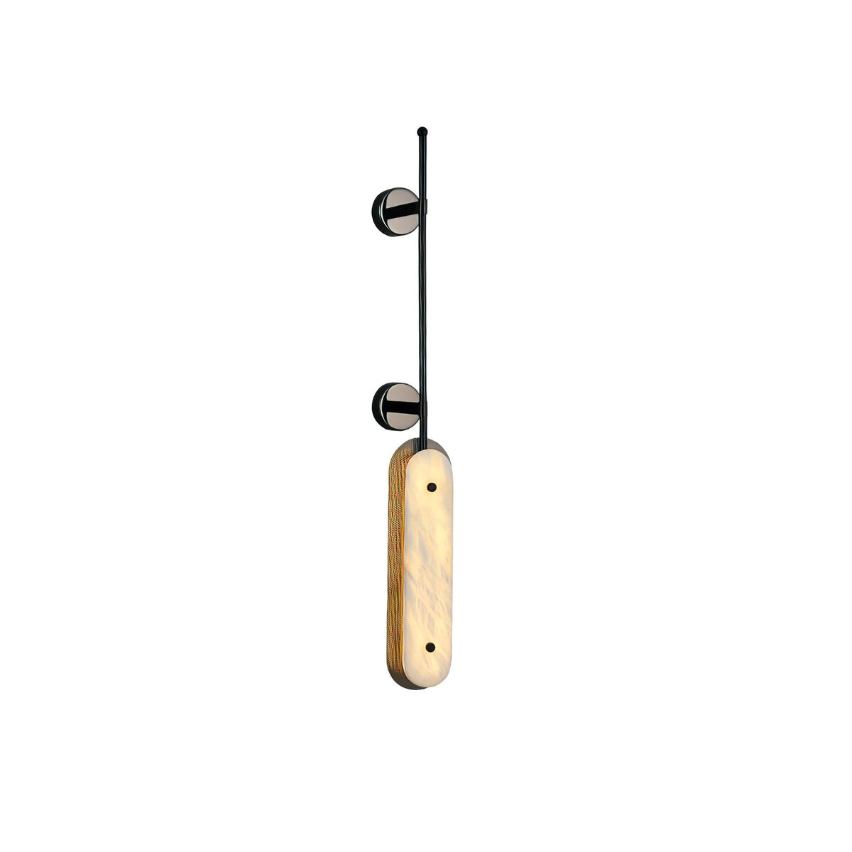 Warm Ambience Vertical Alabaster Pendant Light