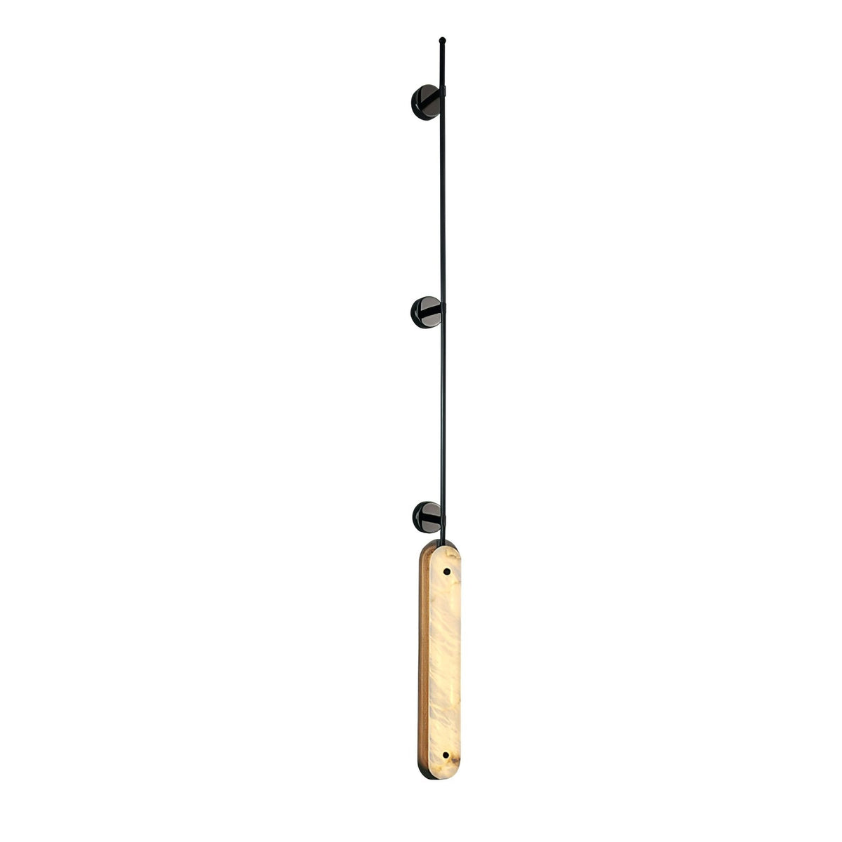 Warm Ambience Vertical Alabaster Pendant Light