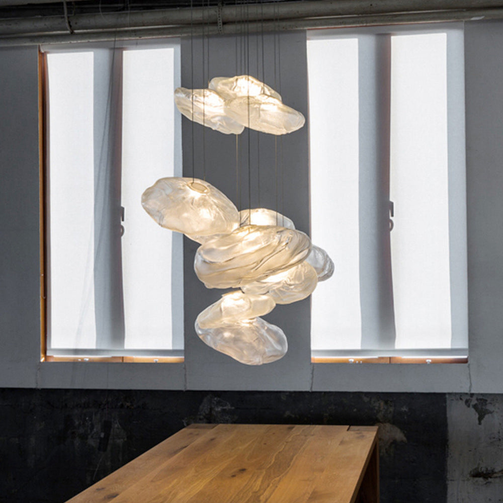 Ambient Glow Glass Globe Minimalist Pendant Light