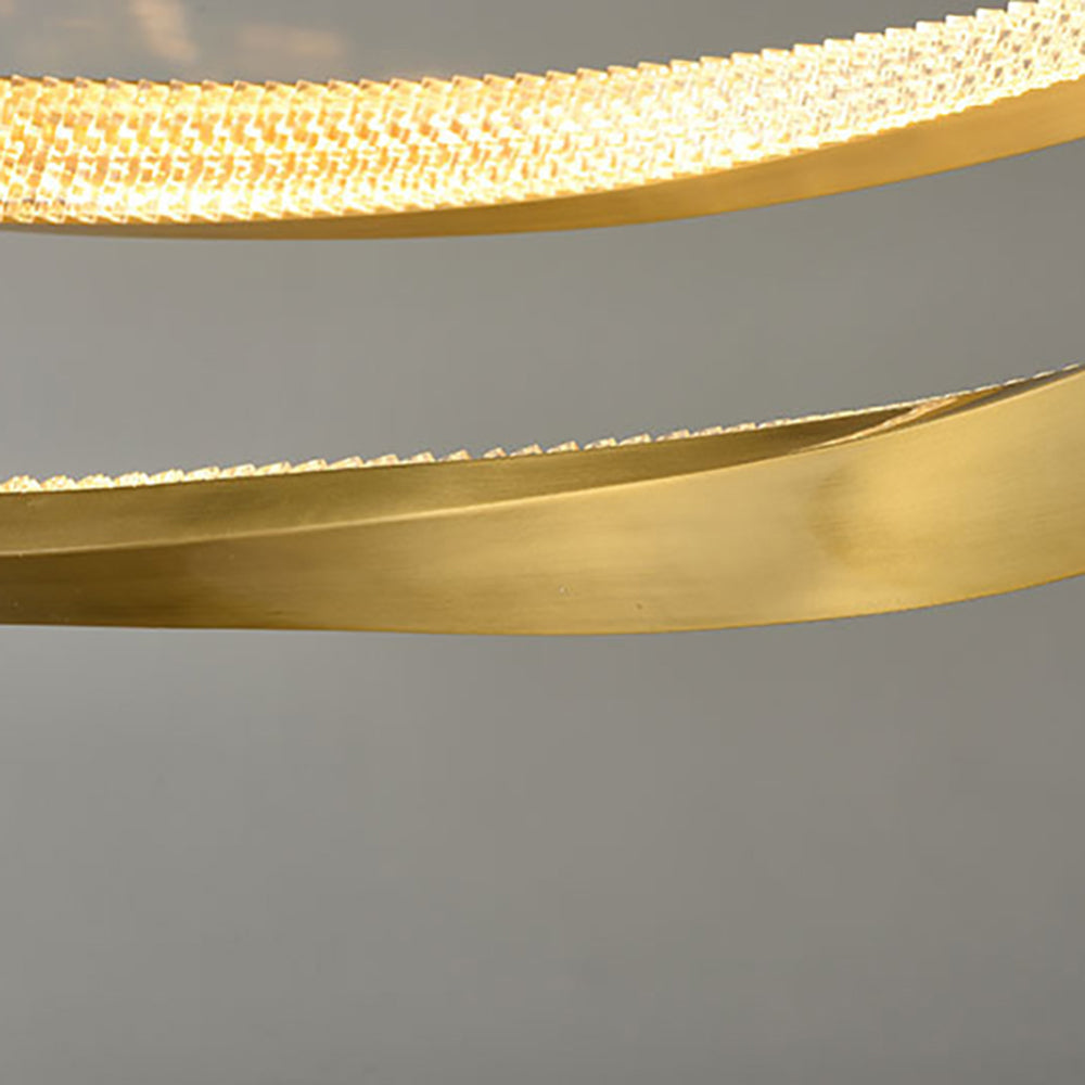 Gold Pendant Minimalist Light Spiral