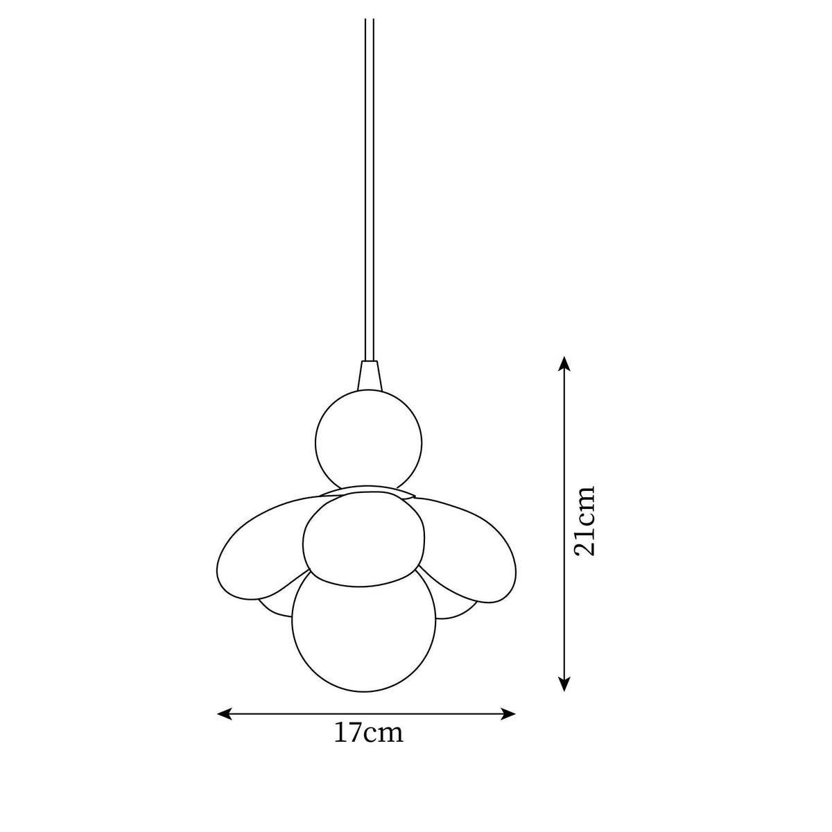 Dimmable Glow Floral Pendant Light
