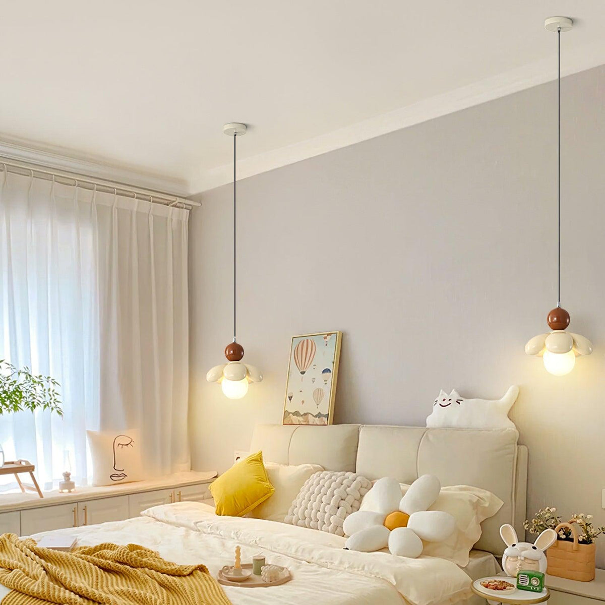 Dimmable Glow Floral Pendant Light
