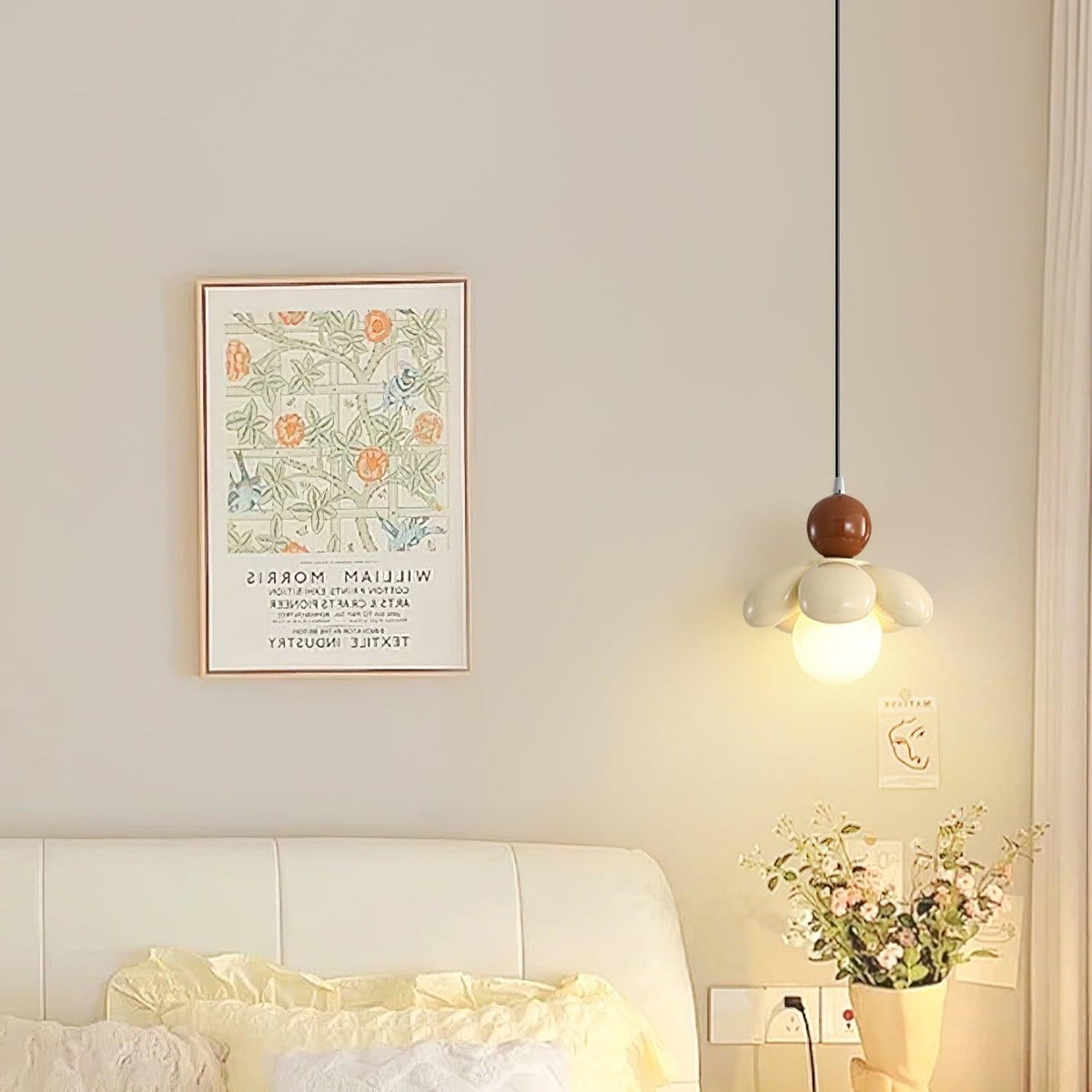 Dimmable Glow Floral Pendant Light