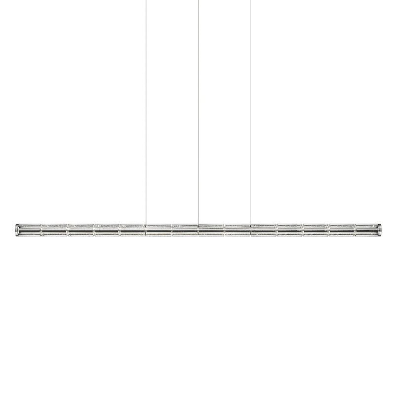Modern Interiors Glass Pendant Linear Lamp Elegant