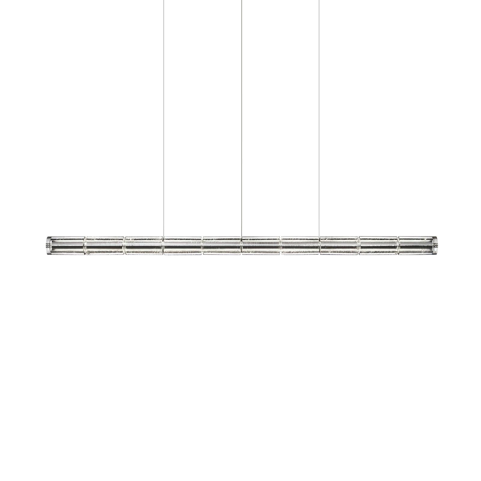 Modern Interiors Glass Pendant Linear Lamp Elegant