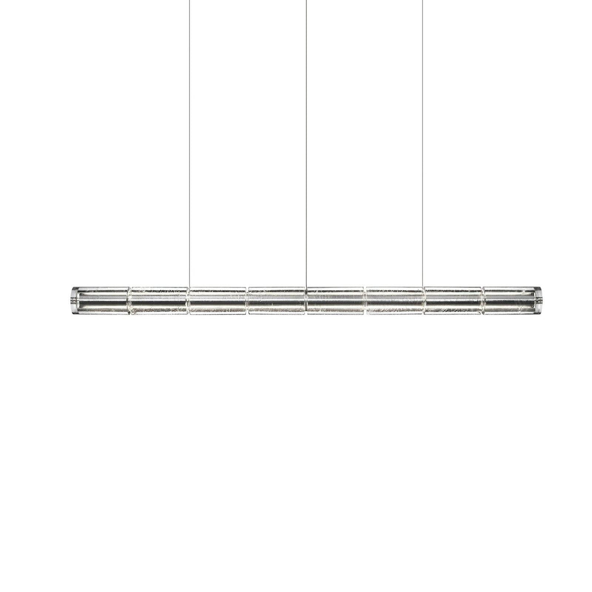 Modern Interiors Glass Pendant Linear Lamp Elegant