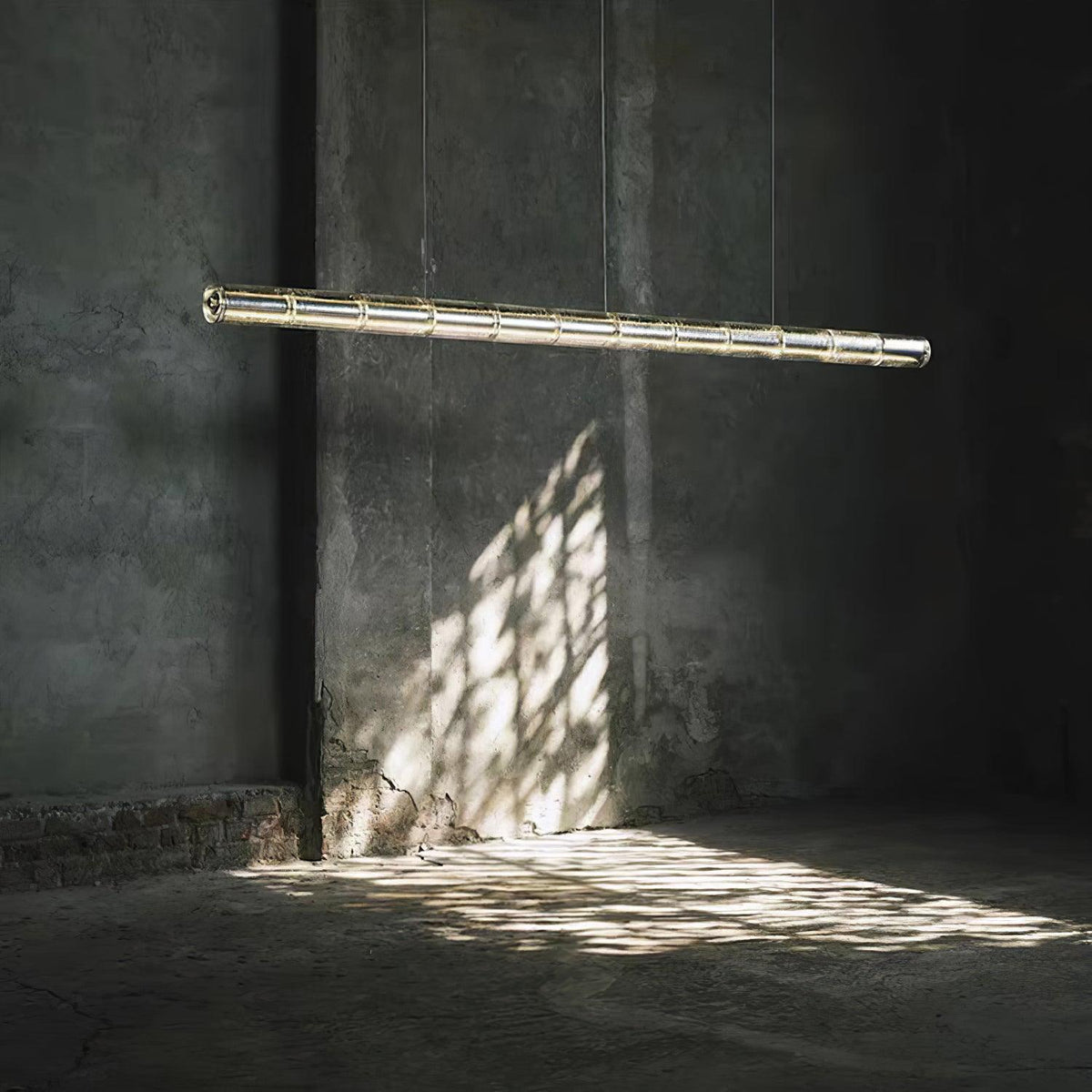 Modern Interiors Glass Pendant Linear Lamp Elegant