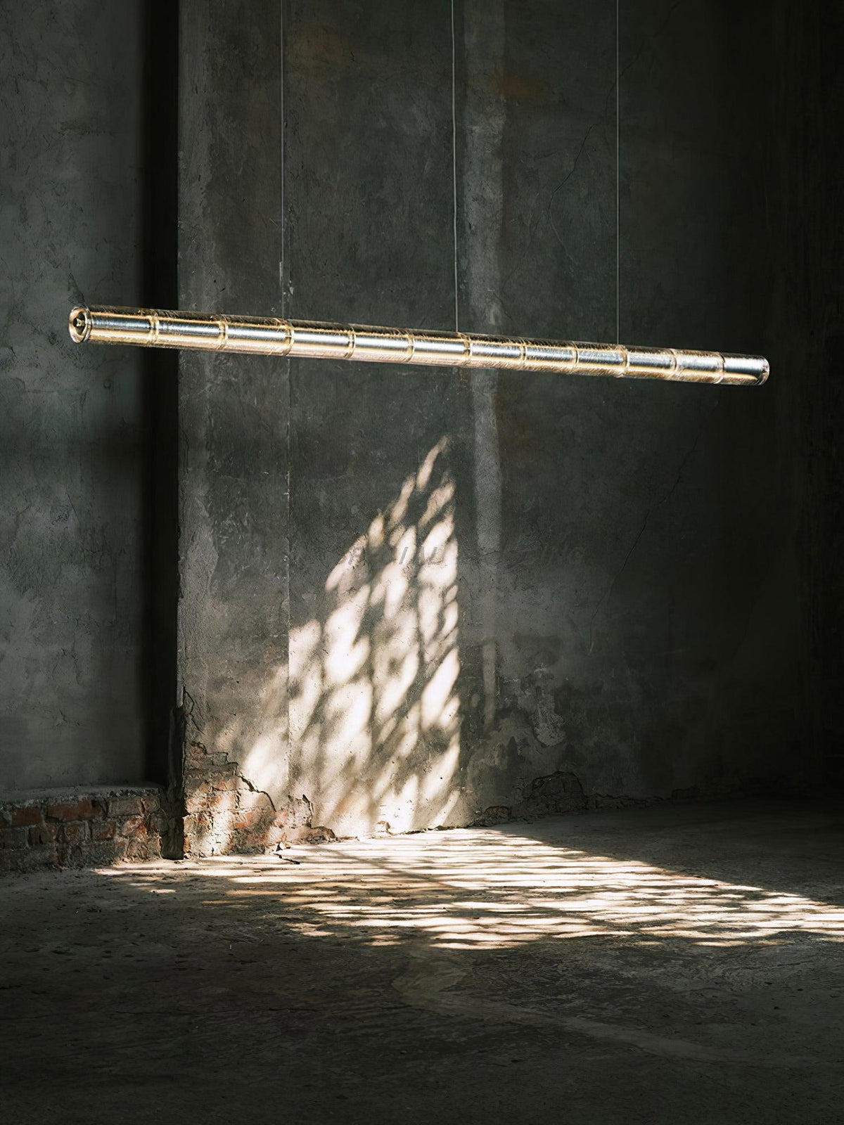 Modern Interiors Glass Pendant Linear Lamp Elegant
