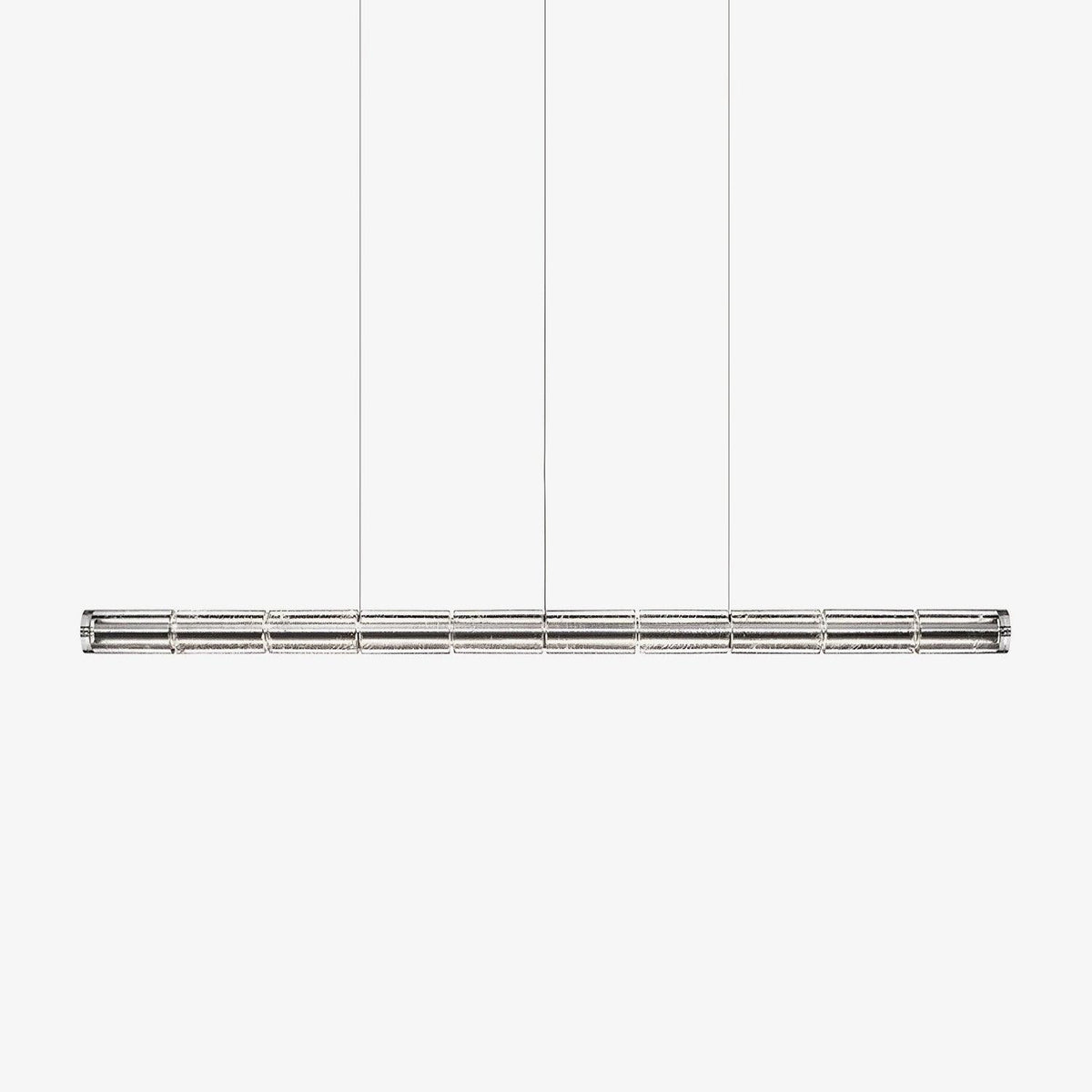 Modern Interiors Glass Pendant Linear Lamp Elegant
