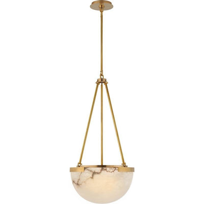 Integrated LED Pendant Lamp In Alabaster