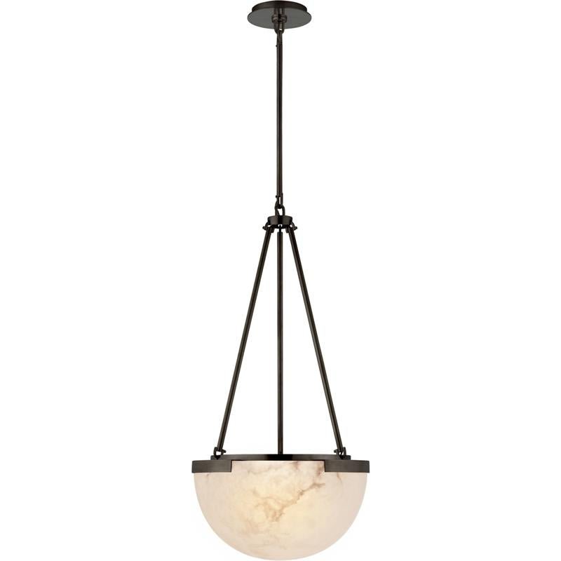Integrated LED Pendant Lamp In Alabaster