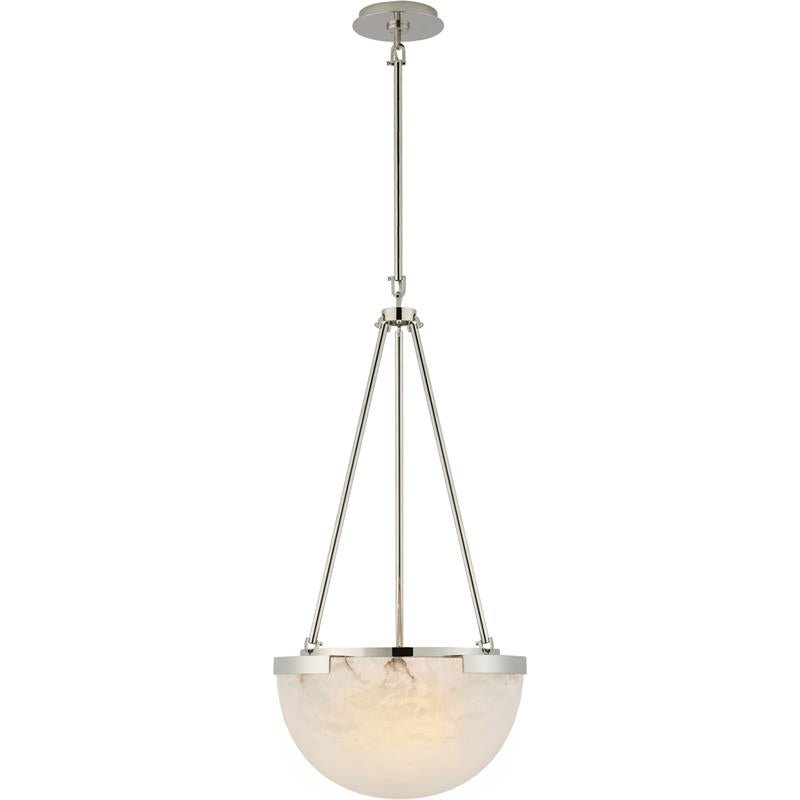 Integrated LED Pendant Lamp In Alabaster
