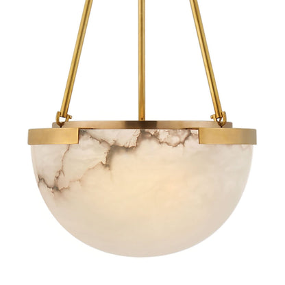 Integrated LED Pendant Lamp In Alabaster