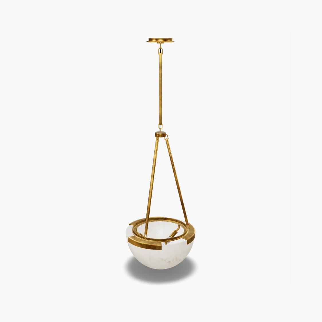 Integrated LED Pendant Lamp In Alabaster