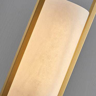 Ambient Glow Alabaster Arch Pendant Light