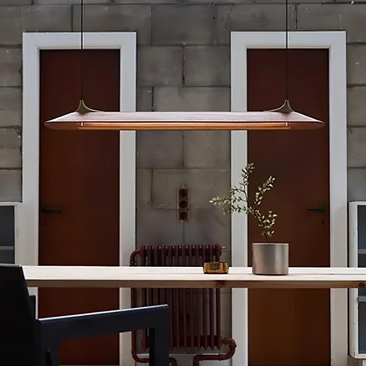Integrated LED Brass Pendant Light