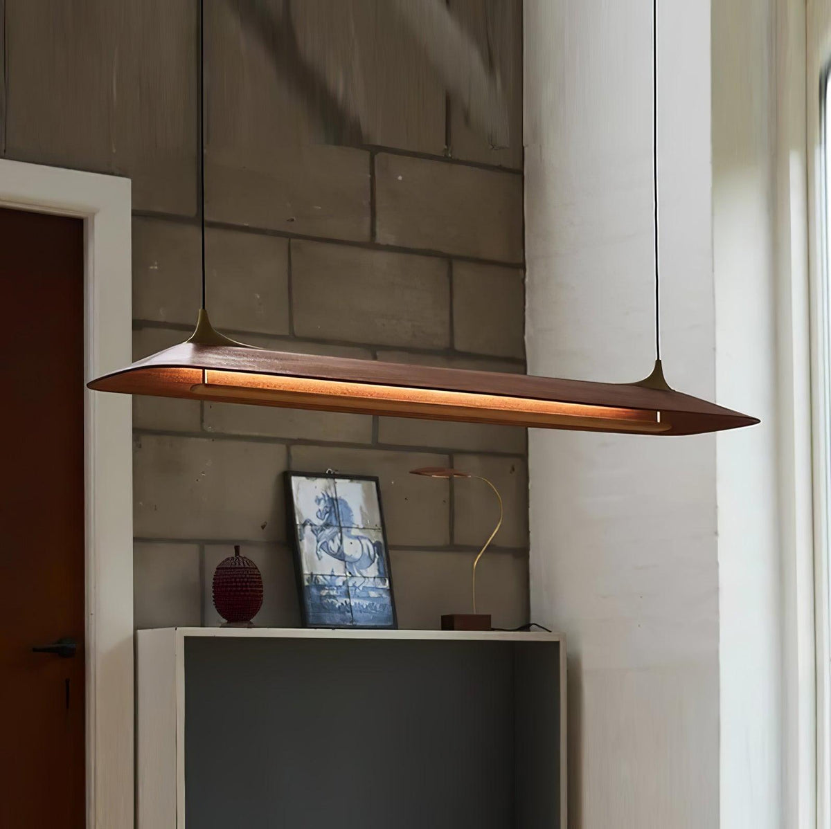 Integrated LED Brass Pendant Light
