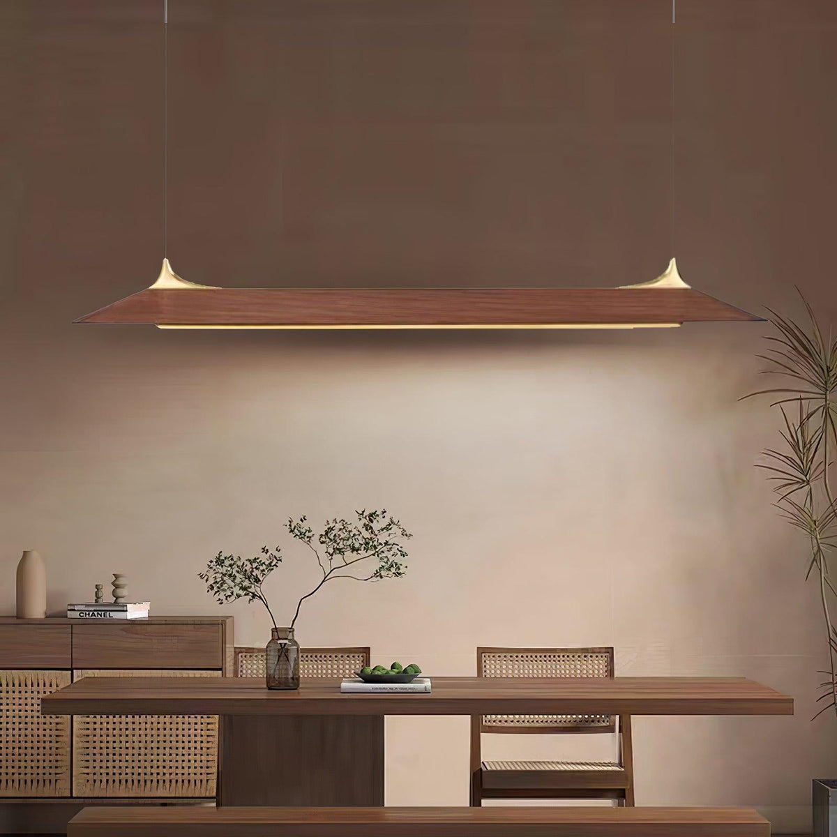 Integrated LED Brass Pendant Light