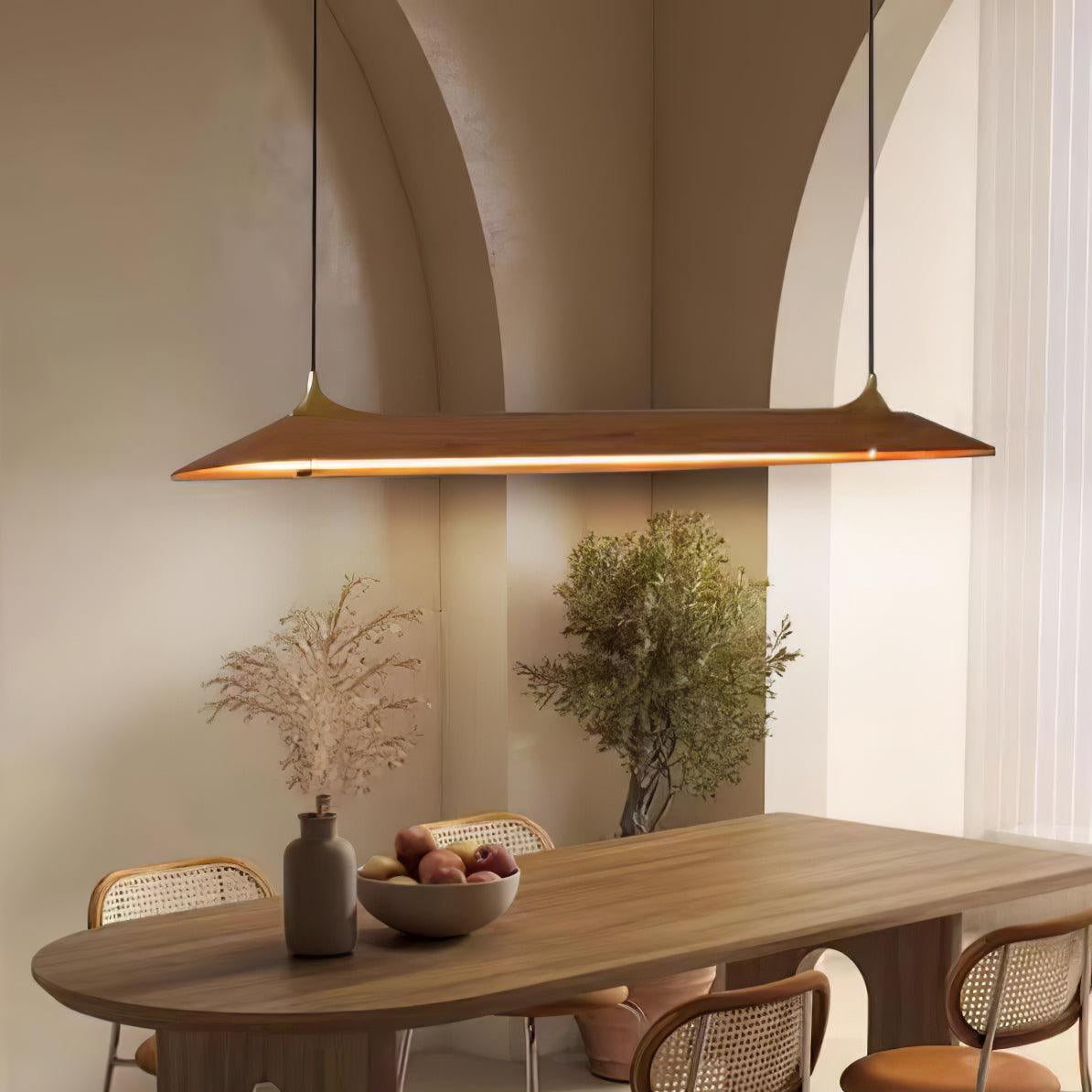 Integrated LED Brass Pendant Light