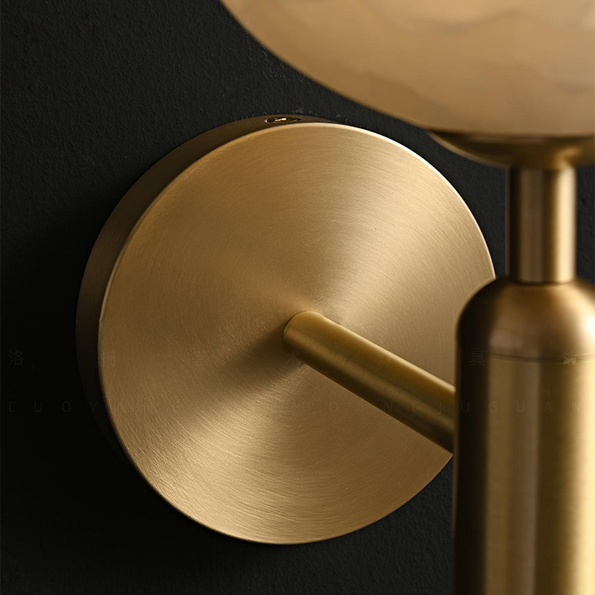 Wall Sconce Floral Brass Finish With Alabaster